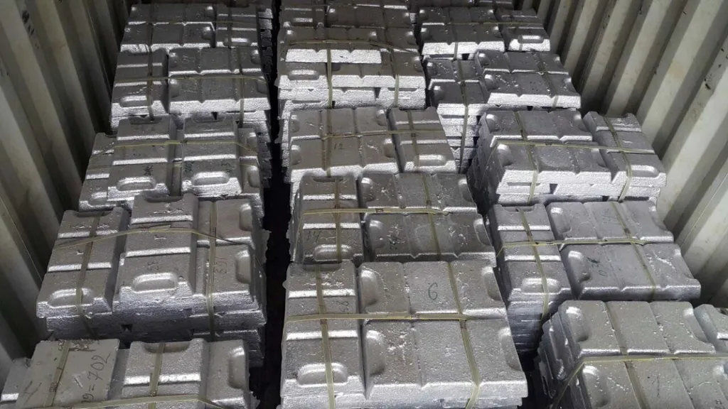 Zinc Ingots - zinc scrap supplied by Metallic Metal Trading FZCO